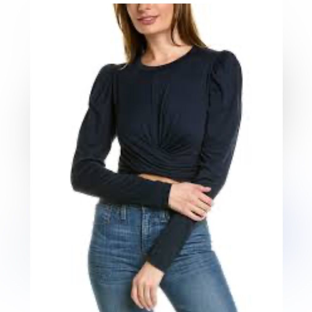A.L.C.navy twisted front top, M